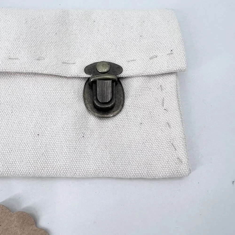 Museo Gurvich Ivory Canvas Travel Pouch Bag Made in Uruguay - 8